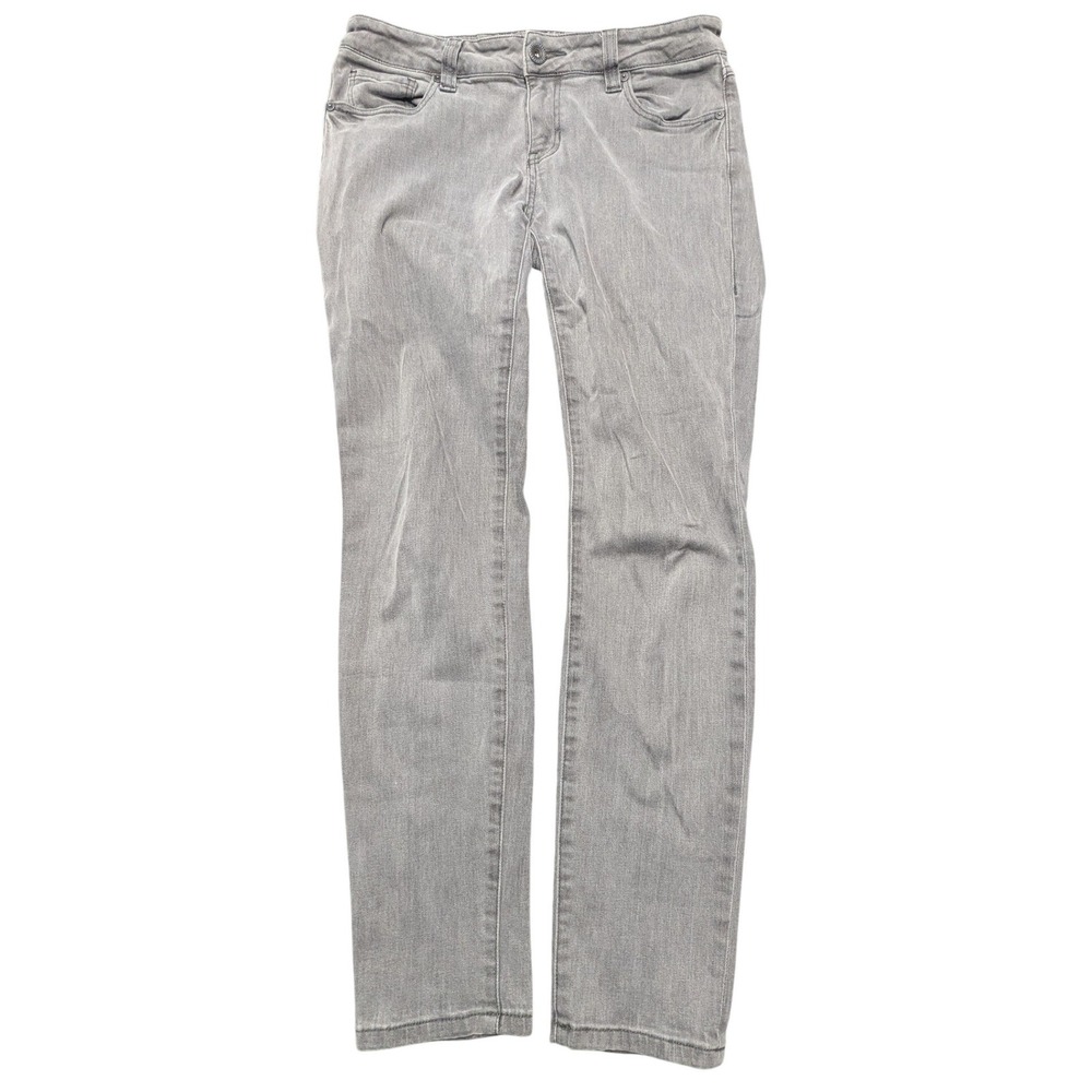 Cabi Gray Skinny Jeans Style 921 Stretch Cotton Blend Denim Pants Womens 8